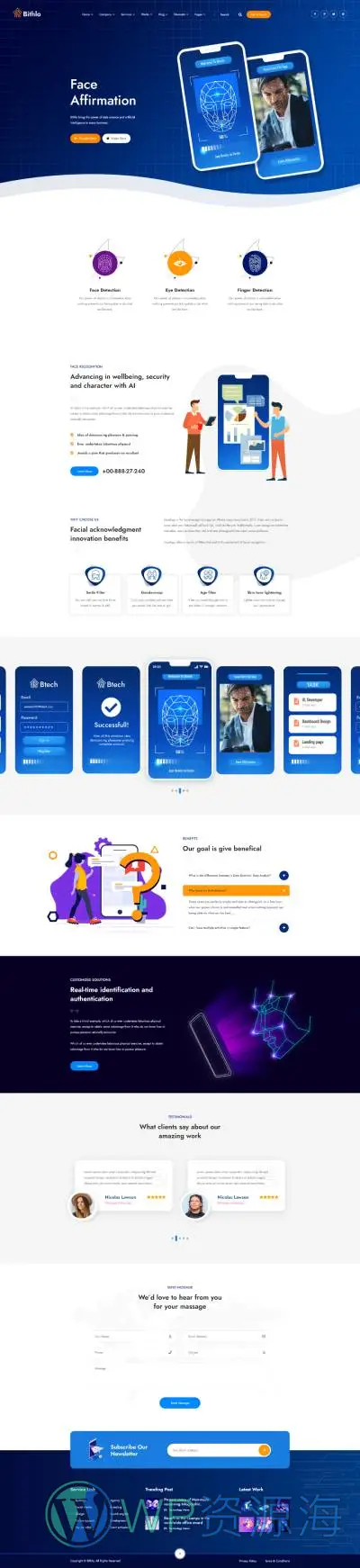 Bithlo：数据科学与人工智能网站HTML模板插图7-WP资源海