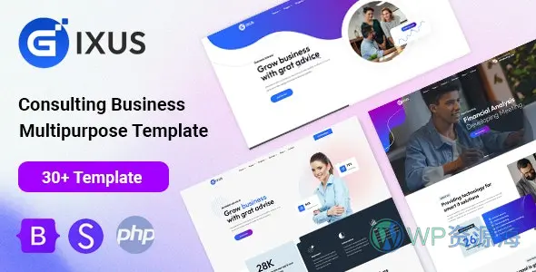 Gixus-商务咨询公司企业官方网站HTML模板插图-WP资源海