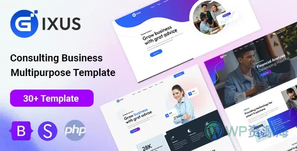 Gixus-商务咨询公司企业官方网站HTML模板插图-WordPress资源海