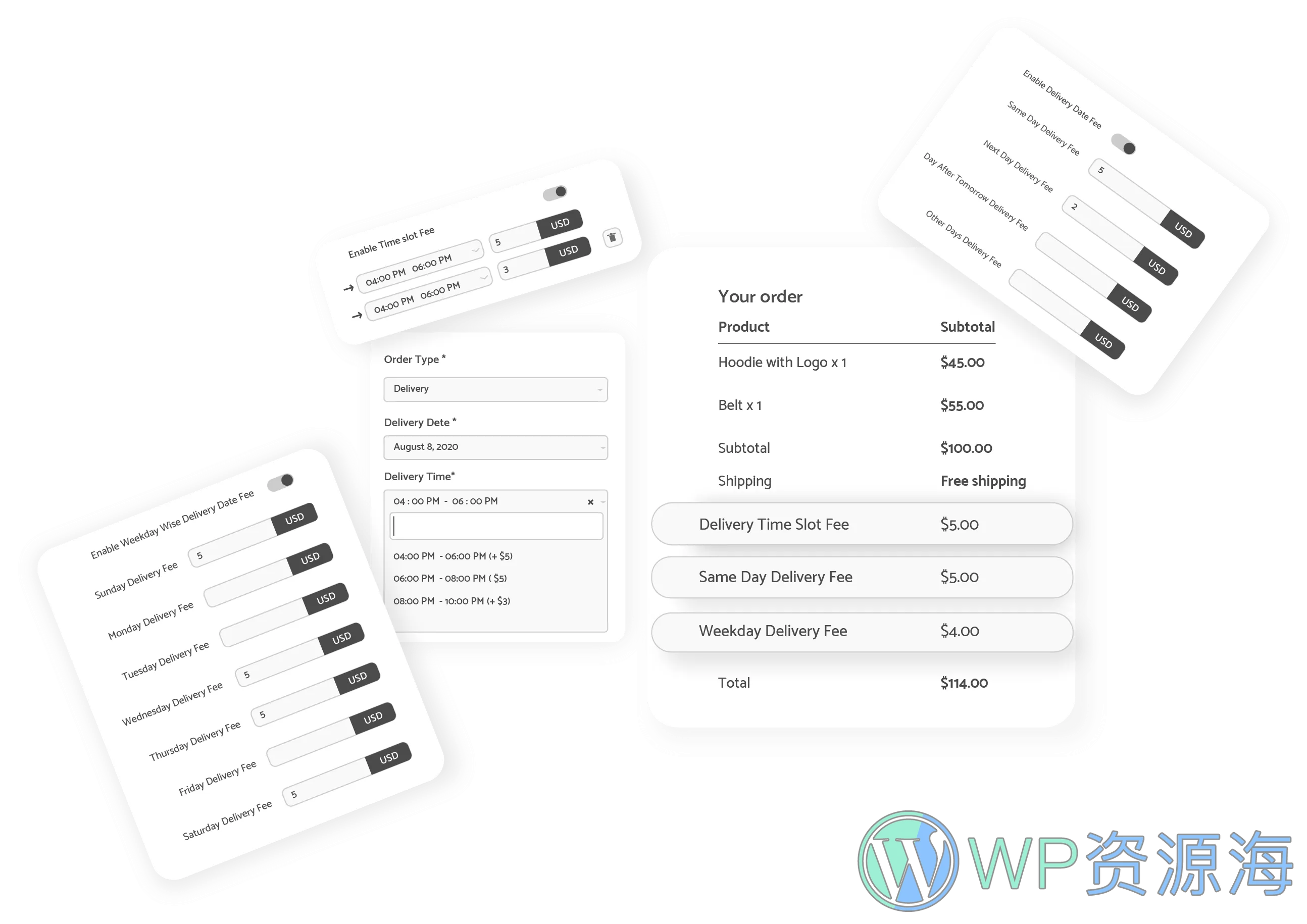 WooCommerce Delivery & Pickup Date Time Pro-送货日期和配送时间管理插件[更至v1.4.35]插图5-WordPress资源海