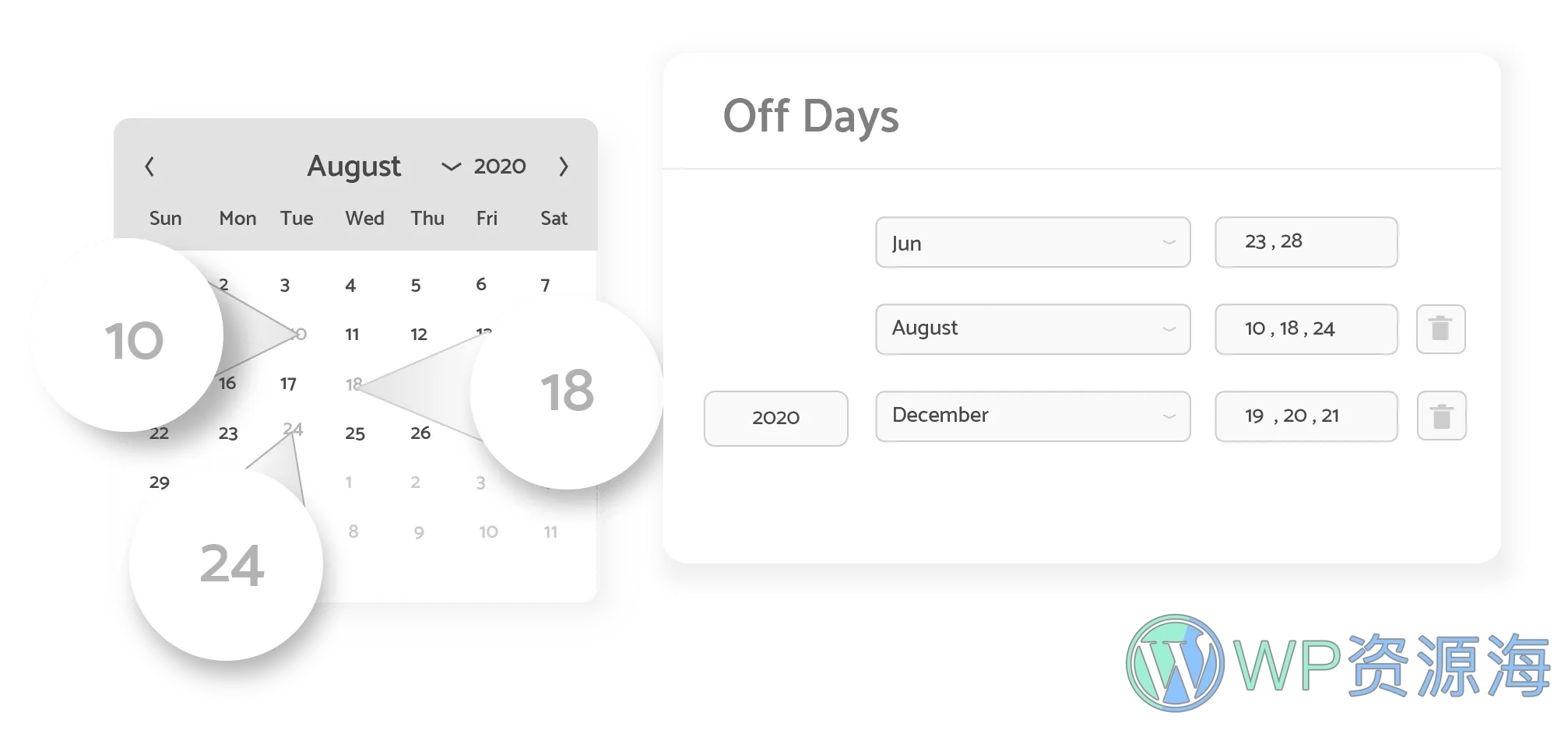 WooCommerce Delivery & Pickup Date Time Pro-送货日期和配送时间管理插件插图10-WP资源海