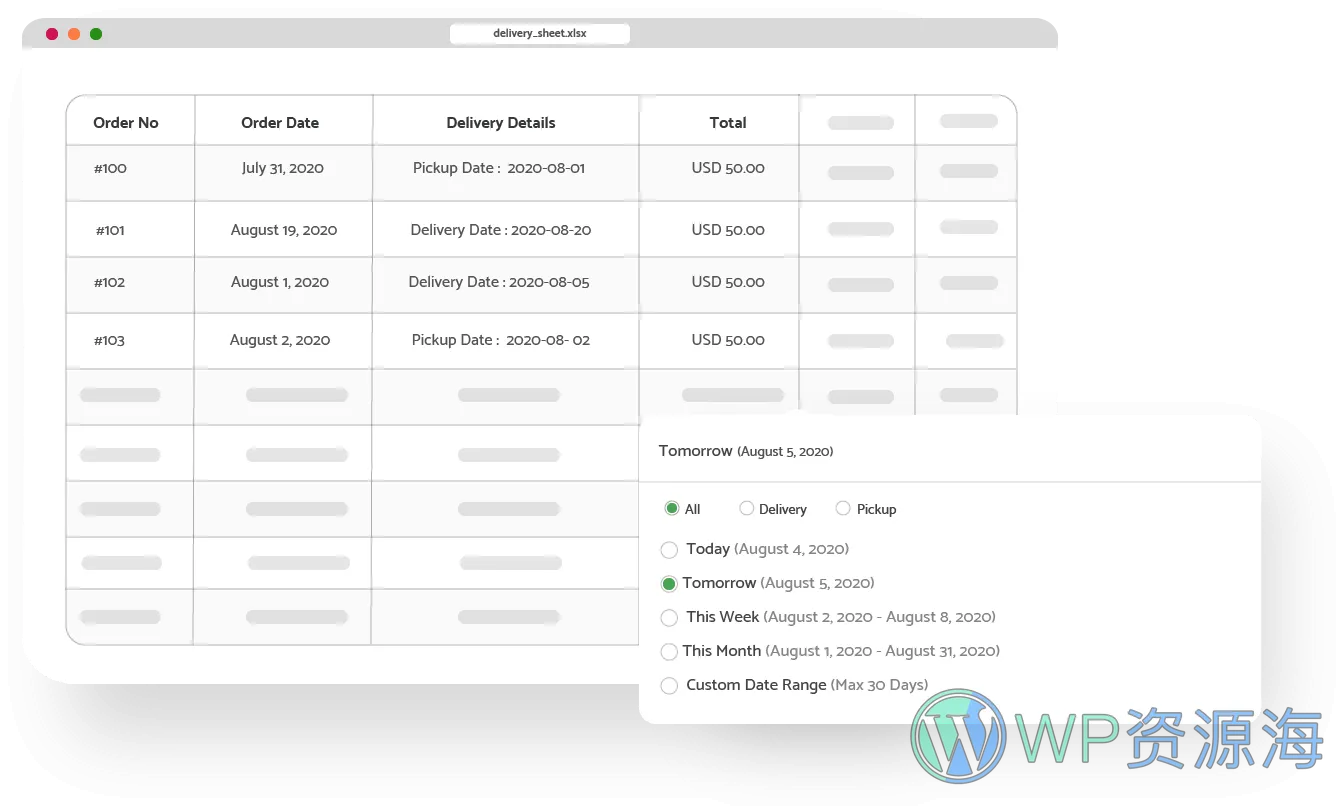 WooCommerce Delivery & Pickup Date Time Pro-送货日期和配送时间管理插件[更至v1.4.35]插图7-WordPress资源海