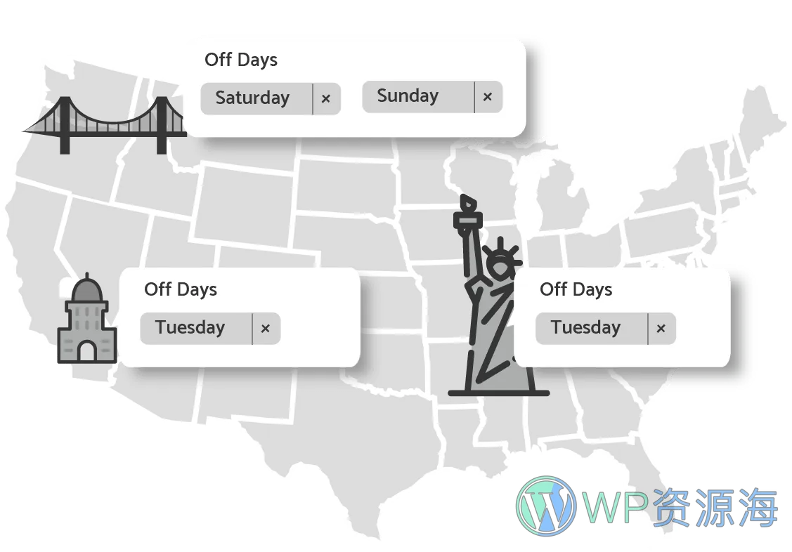 WooCommerce Delivery & Pickup Date Time Pro-送货日期和配送时间管理插件插图2-WP资源海