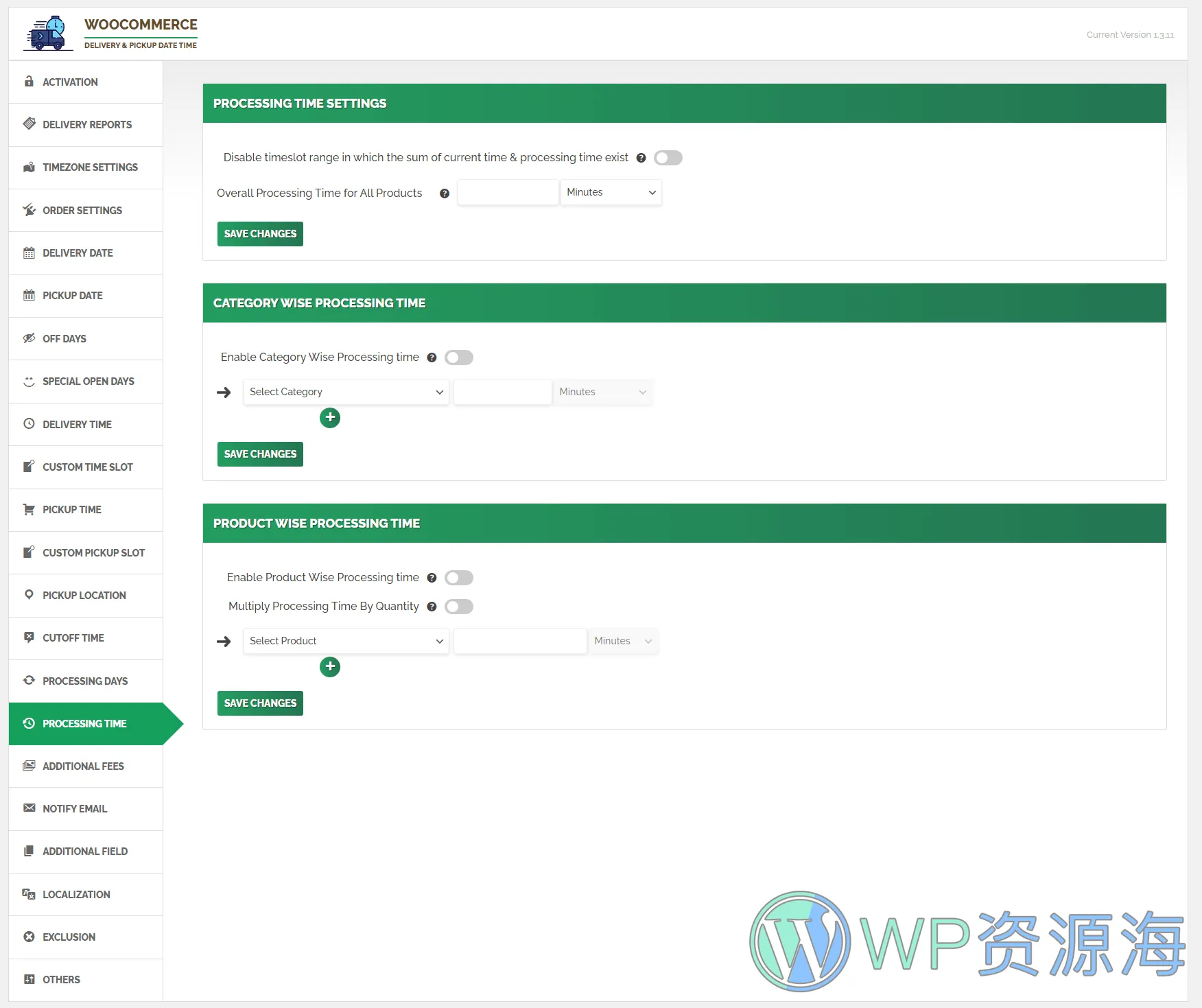 WooCommerce Delivery & Pickup Date Time Pro-送货日期和配送时间管理插件插图41-WP资源海
