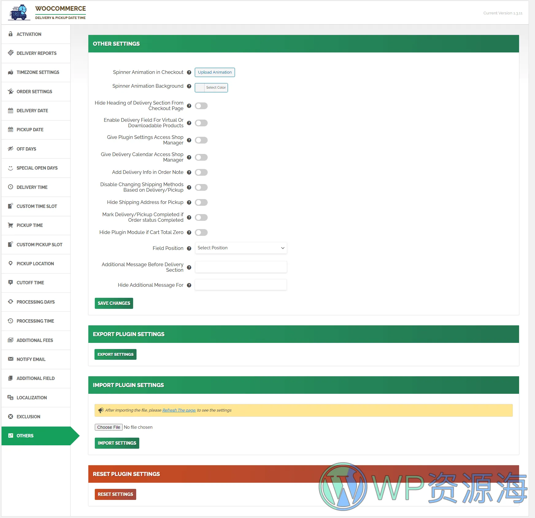WooCommerce Delivery & Pickup Date Time Pro-送货日期和配送时间管理插件插图36-WP资源海