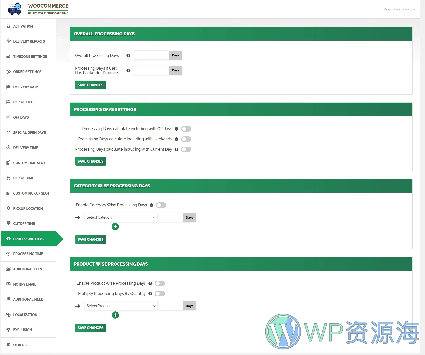 WooCommerce Delivery & Pickup Date Time Pro-送货日期和配送时间管理插件插图40-WP资源海