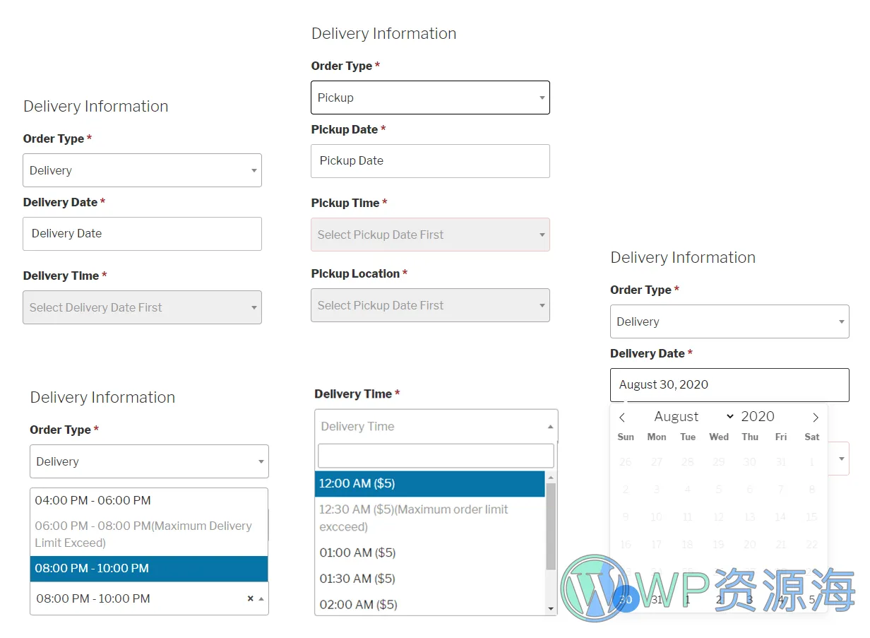 WooCommerce Delivery & Pickup Date Time Pro-送货日期和配送时间管理插件[更至v1.4.35]插图25-WordPress资源海