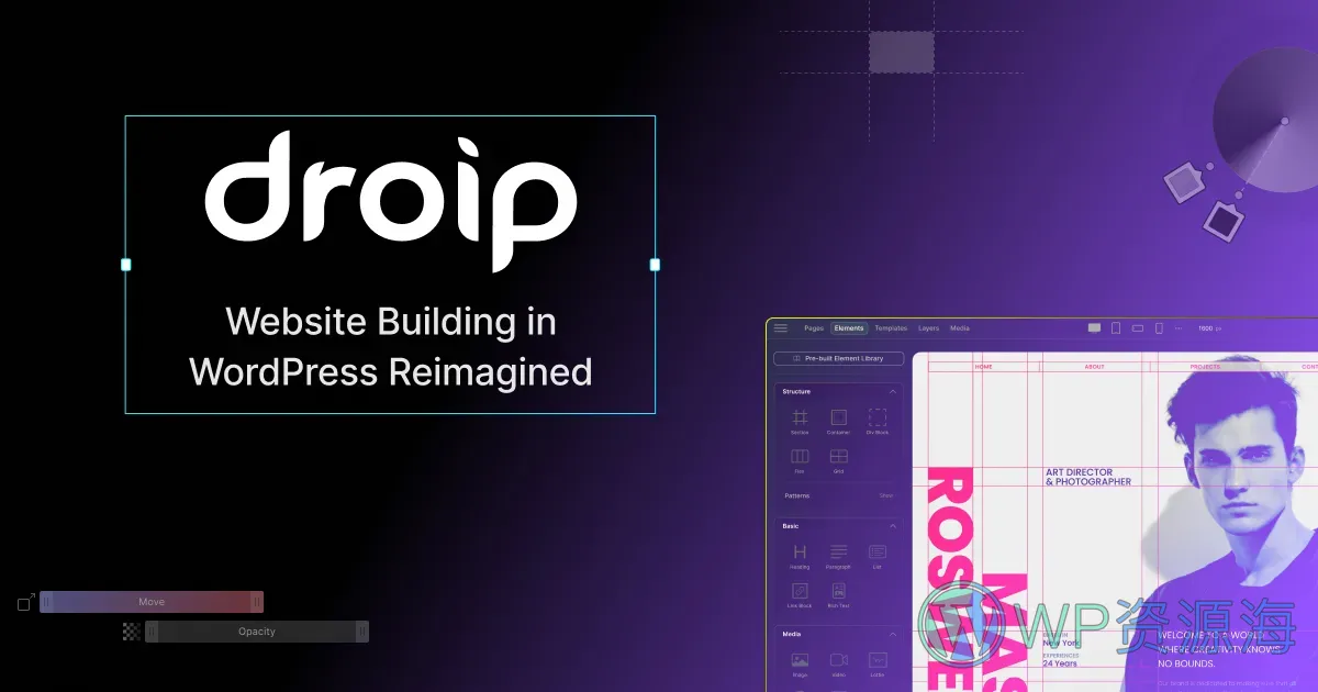 Droip-无代码可视化编辑器WordPress建站插件插图-WP资源海