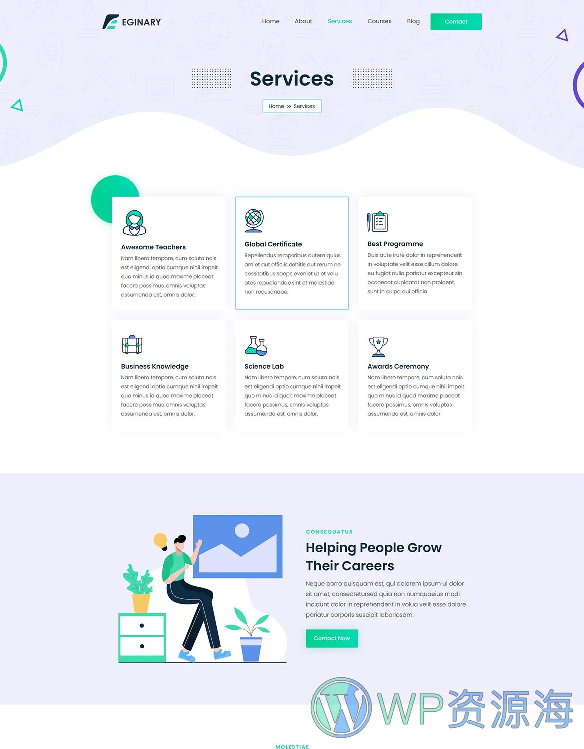 Eginary-教育培训学校大学网站HTML5模板插图10-WP资源海