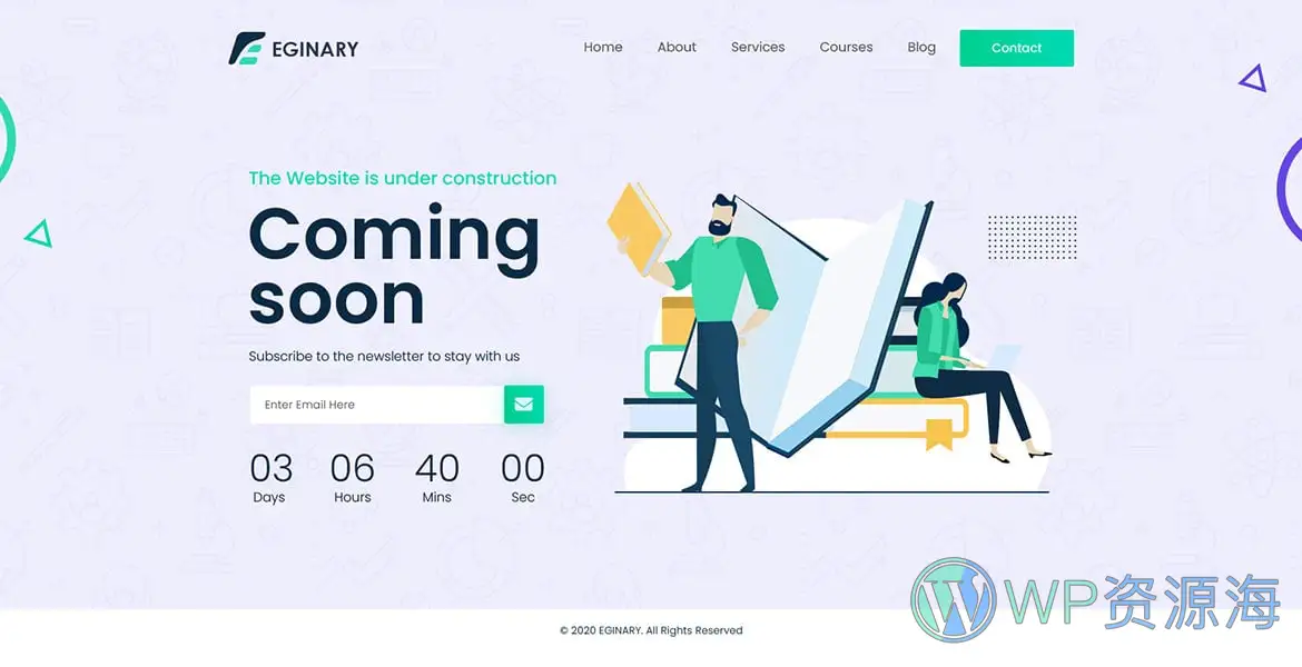 Eginary-教育培训学校大学网站HTML5模板插图11-WP资源海