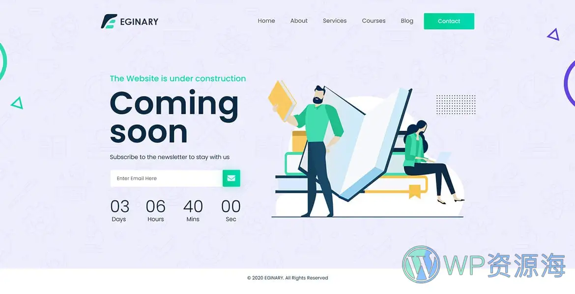Eginary-教育培训学校大学网站HTML5模板插图11-WordPress资源海