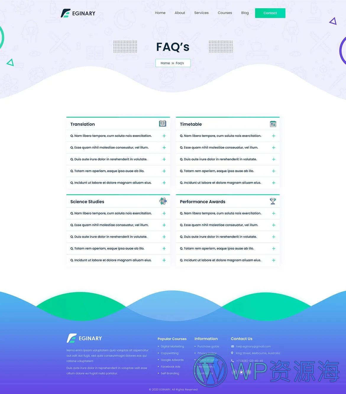 Eginary-教育培训学校大学网站HTML5模板插图6-WP资源海