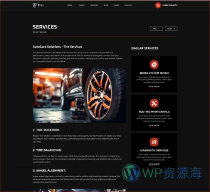 Cras-汽车维修汽车改装配件商城网站模板HTML和ReactJs双版本插图16-WordPress资源海