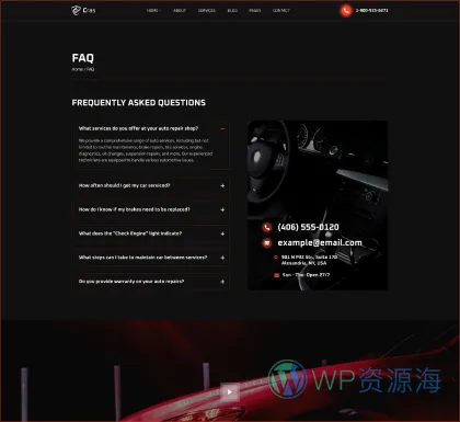 Cras-汽车维修汽车改装配件商城网站模板HTML和ReactJs双版本插图13-WordPress资源海