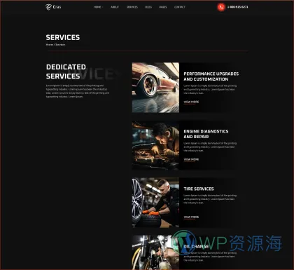 Cras-汽车维修汽车改装配件商城网站模板HTML和ReactJs双版本插图17-WP资源海