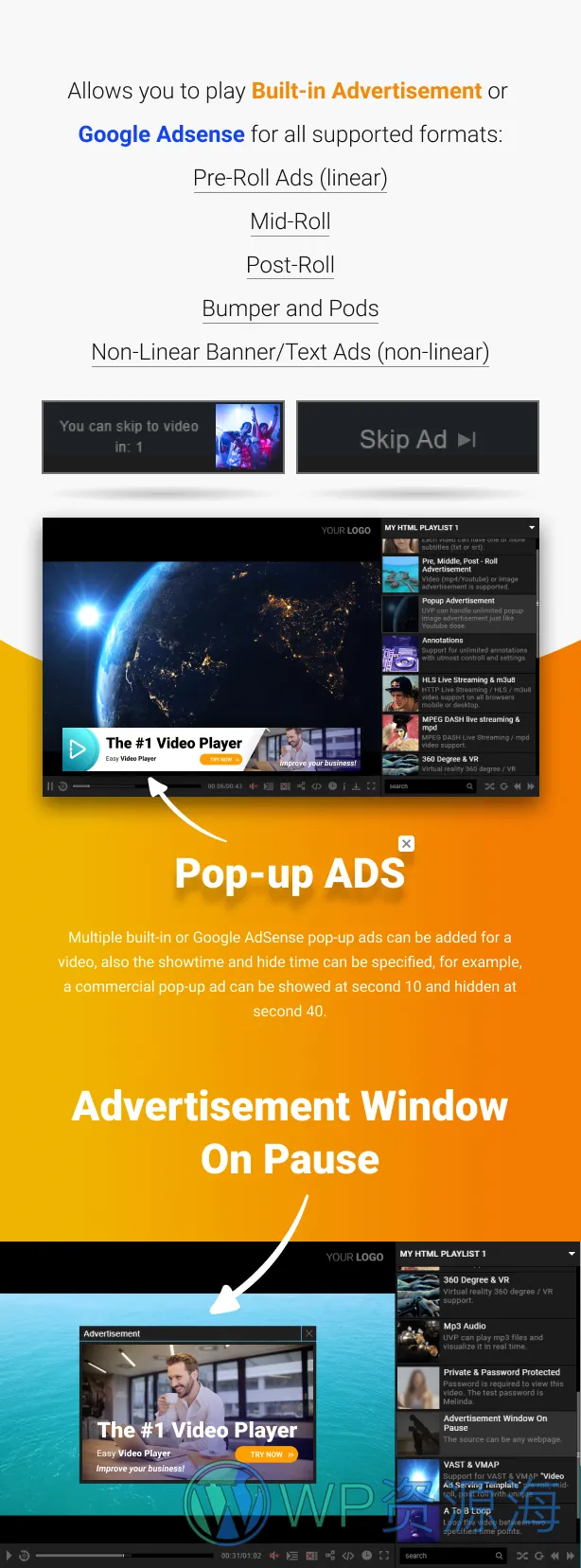 Ultimate Video Player-终极视频播放器WordPress插件[更至v10.0]插图5-WordPress资源海
