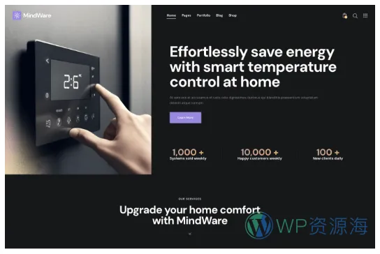 MindWare-人工智能机器学习AI软件WordPress主题插图2-WP资源海