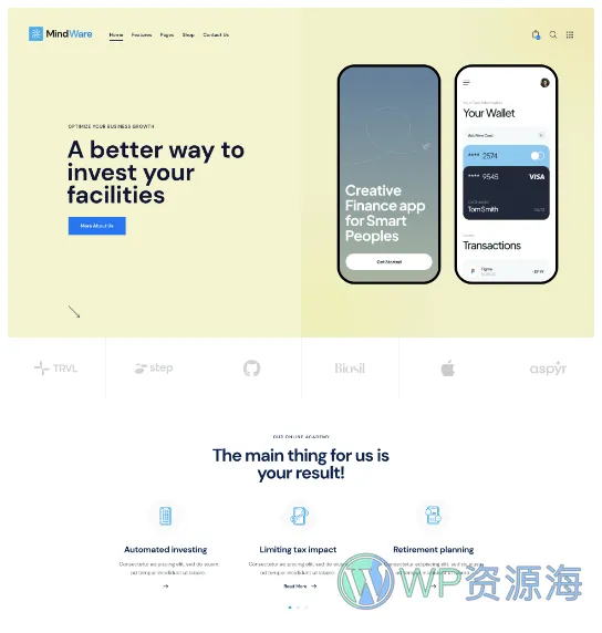 MindWare-人工智能机器学习AI软件WordPress主题插图3-WordPress资源海