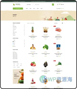 Freshen-水果蔬菜生鲜食品商城WordPress主题[更至v1.0.22]插图25-WP资源海
