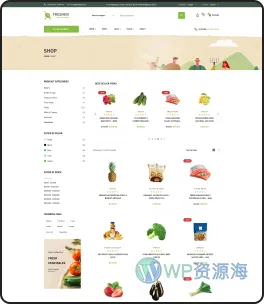 Freshen-水果蔬菜生鲜食品商城WordPress主题[更至v1.0.22]插图27-WP资源海