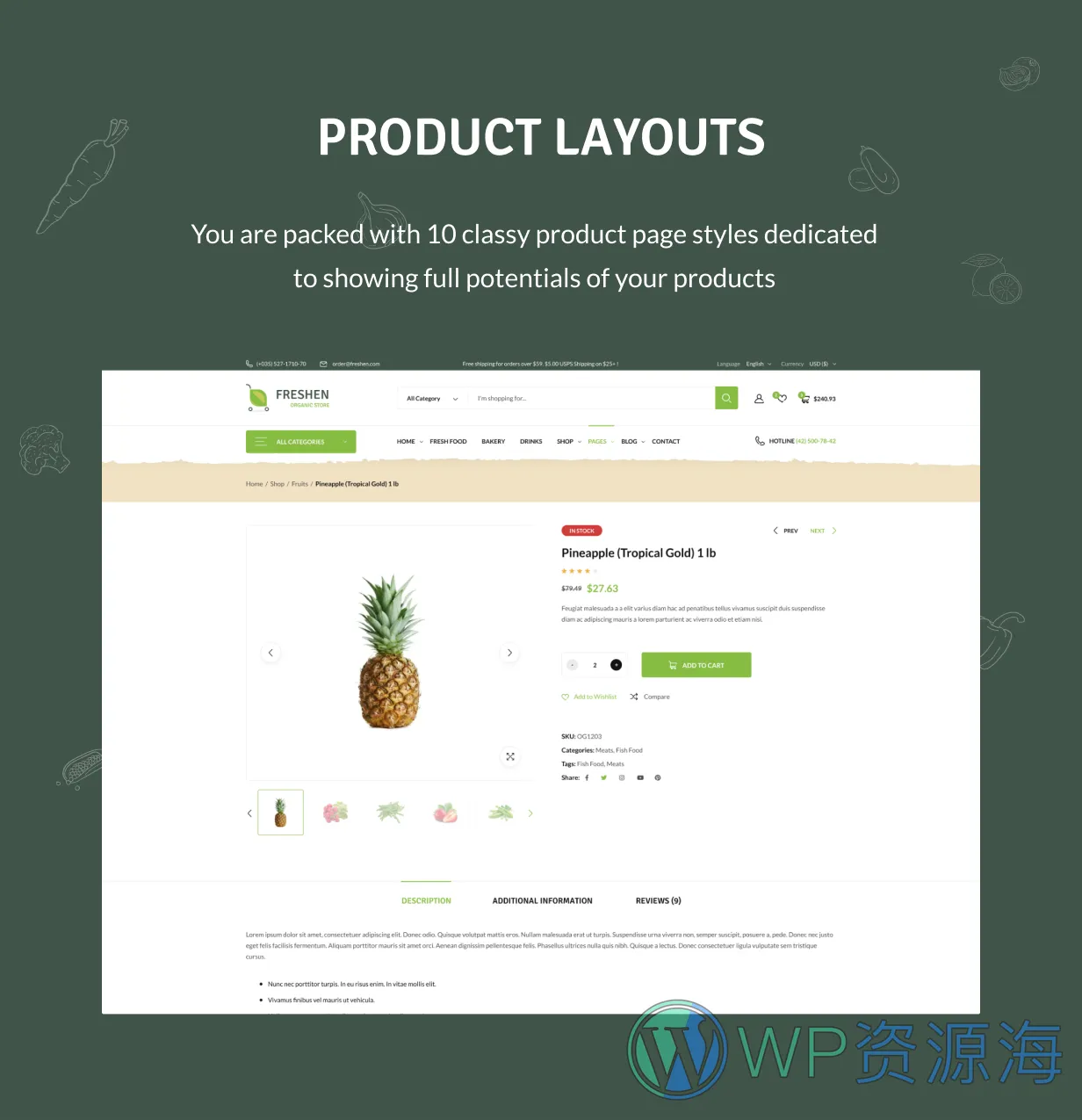 Freshen-水果蔬菜生鲜食品商城WordPress主题[更至v1.0.22]插图2-WordPress资源海