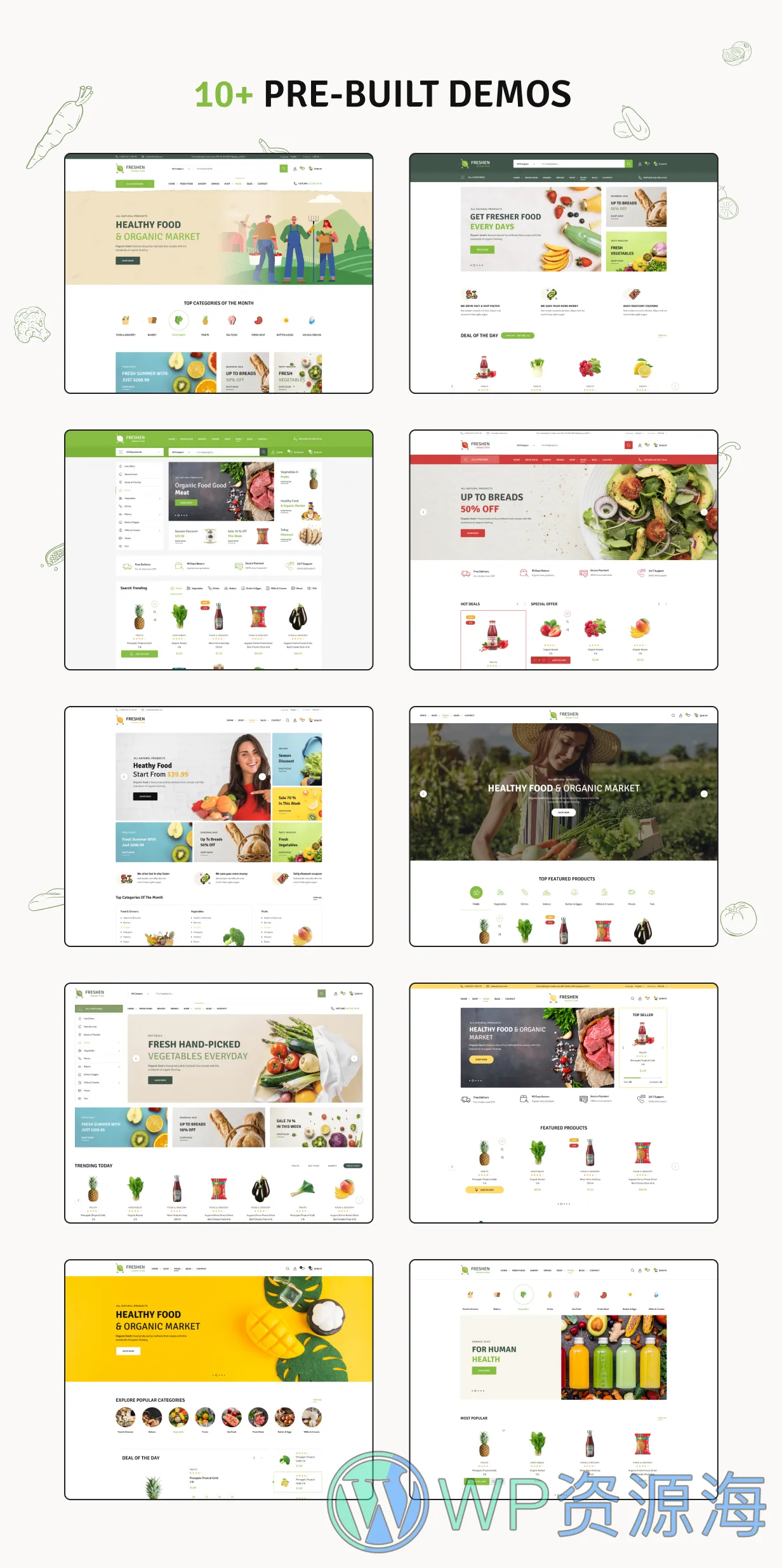 Freshen-水果蔬菜生鲜食品商城WordPress主题[更至v1.0.22]插图1-WP资源海