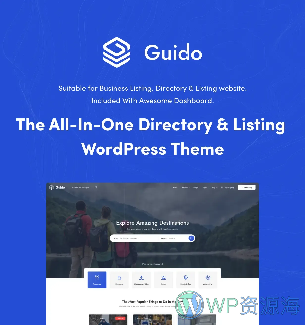 Guido-分类信息流网站模板WordPress主题[更至v1.0.26]插图1-WP资源海