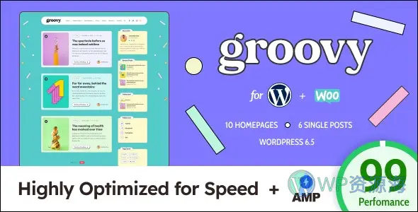 Groovy-超级简约极致性能WordPress博客主题[更至v2.3.0]插图-WP资源海