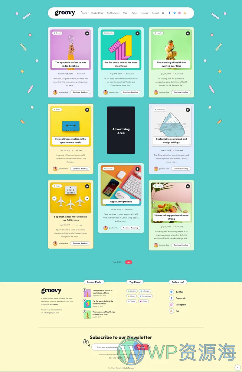 Groovy-超级简约极致性能WordPress博客主题[更至v2.3.0]插图2-WP资源海