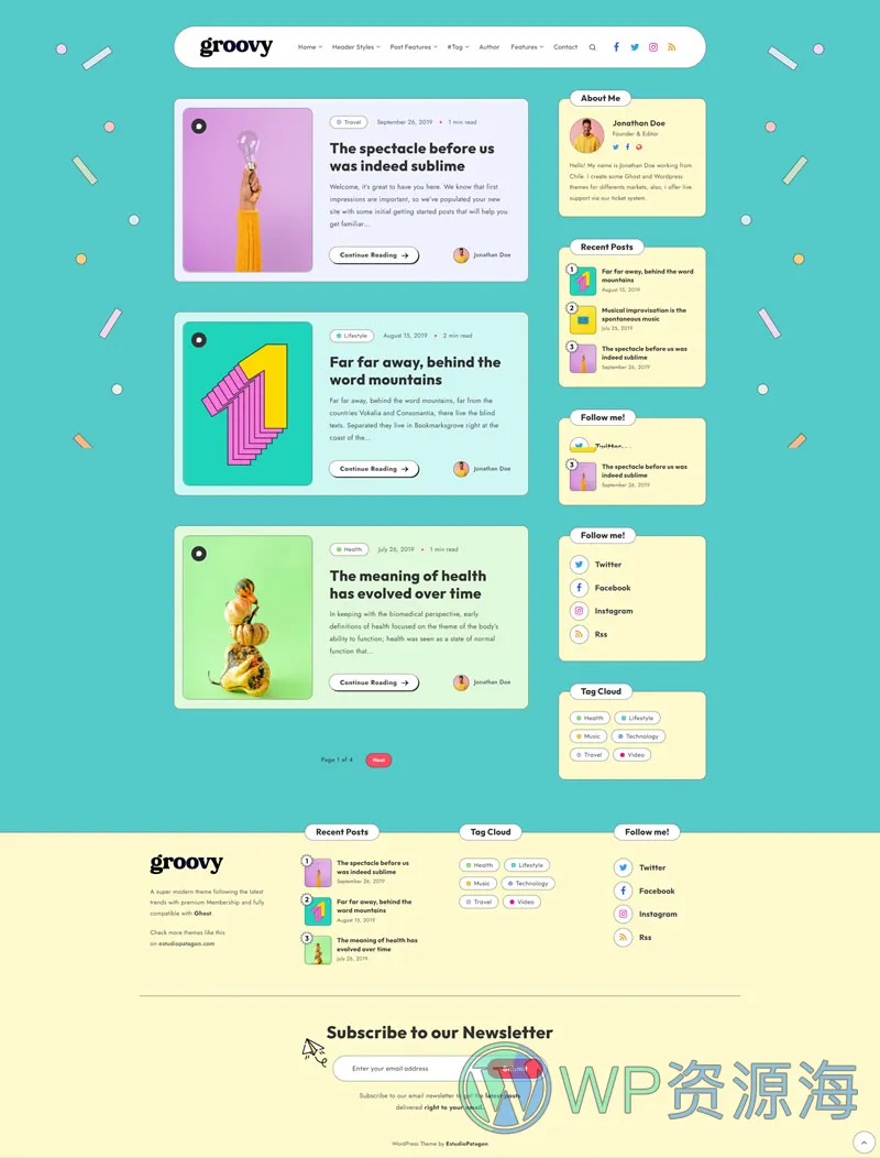 Groovy-超级简约极致性能WordPress博客主题[更至v2.3.0]插图5-WP资源海