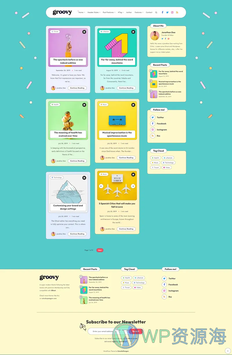 Groovy-超级简约极致性能WordPress博客主题[更至v2.3.0]插图6-WP资源海