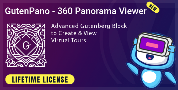 GutenPano-360度全景查看器WordPress古腾堡插件[更至v1.1.0]