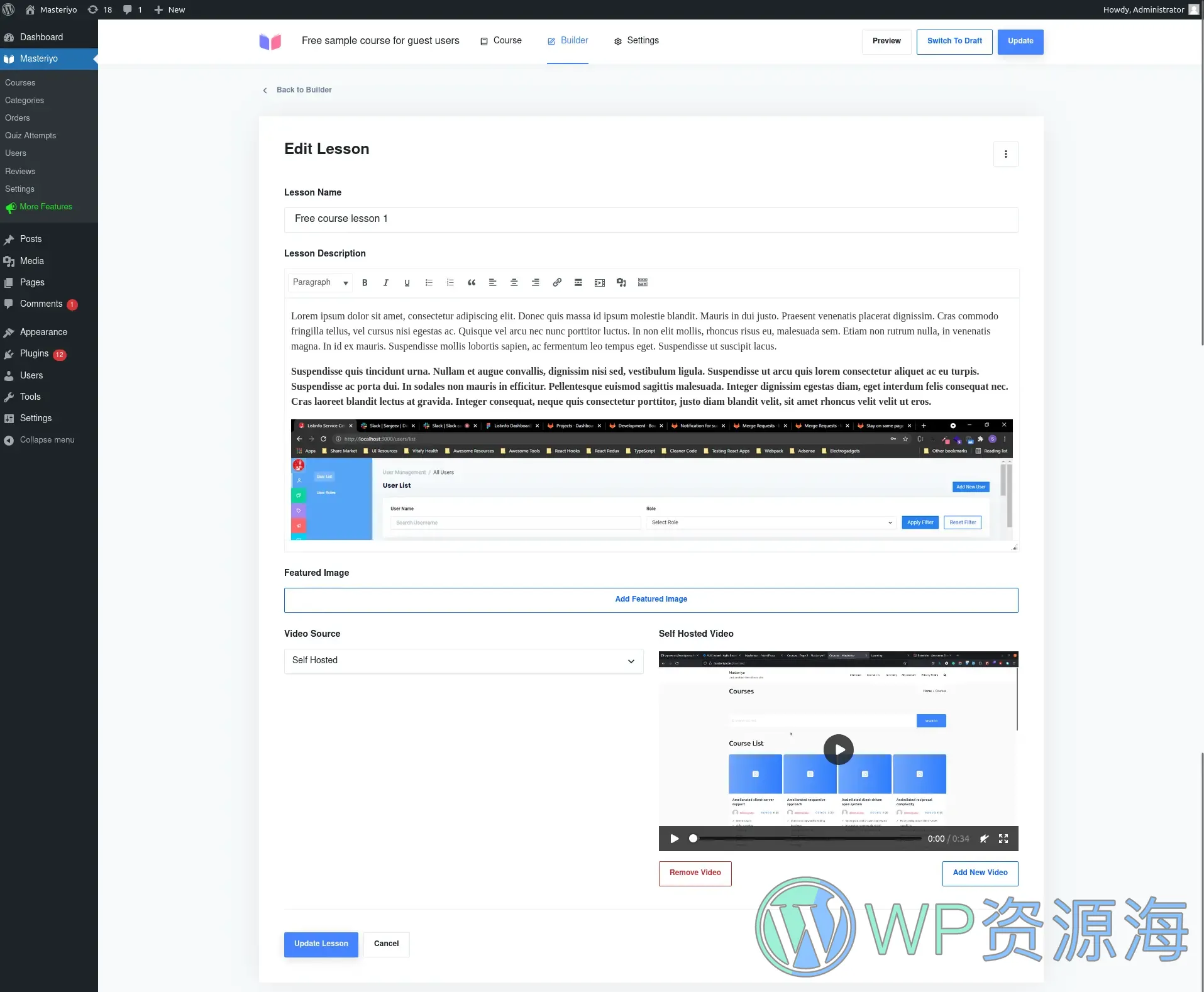 Masteriyo Pro-在线课程教育管理系统WordPress插件插图7-WP资源海