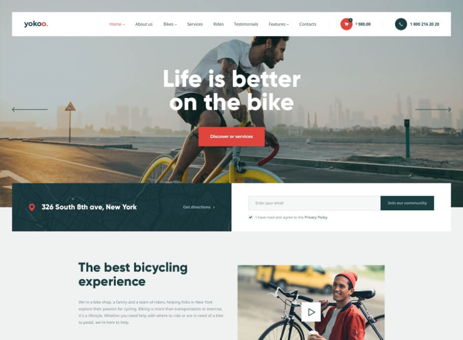 Yokoo-公路自行车山地车商城WordPress主题[更至v1.1.8]图片1
