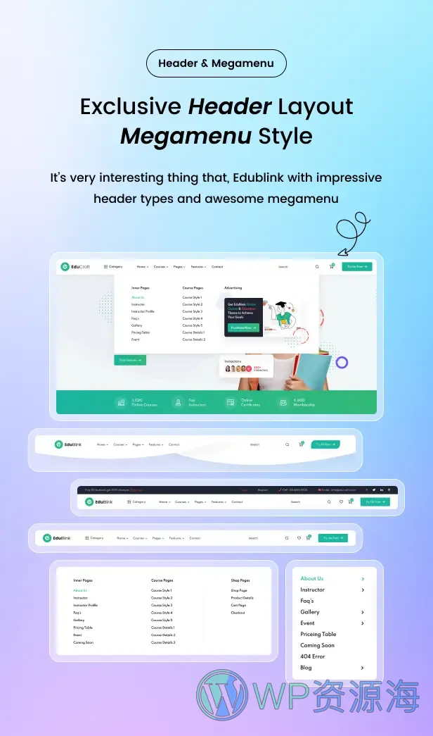 EduBlink-在线课程教育培训网校WordPress主题插图2-WP资源海