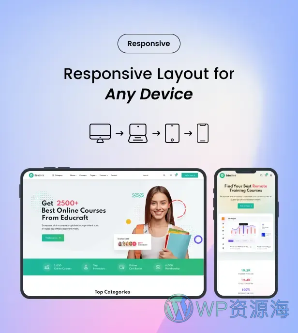 EduBlink-在线课程教育培训网校WordPress主题[更至v1.0.14]插图1-WordPress资源海