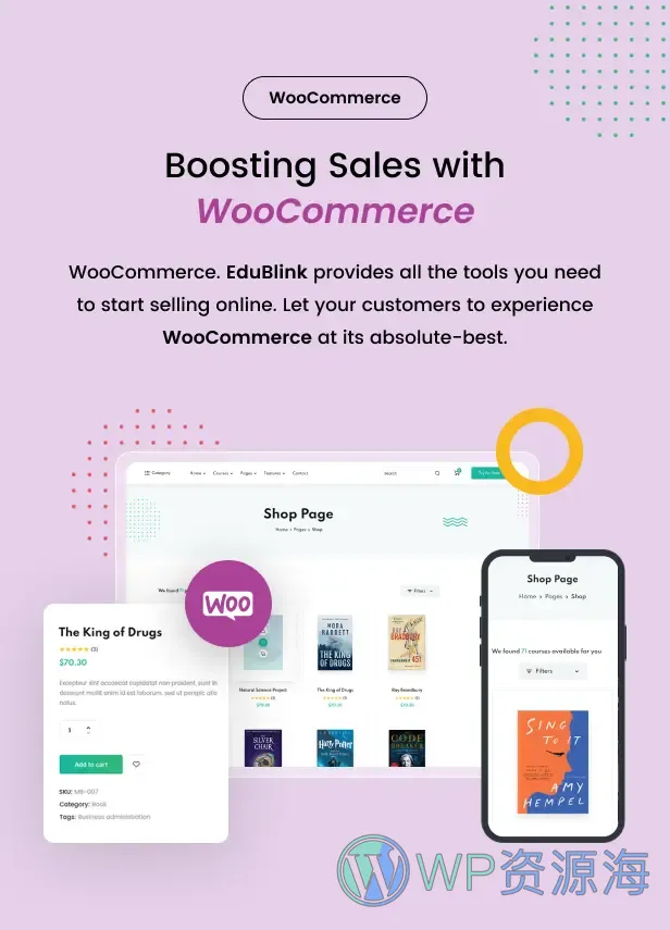 EduBlink-在线课程教育培训网校WordPress主题插图4-WP资源海