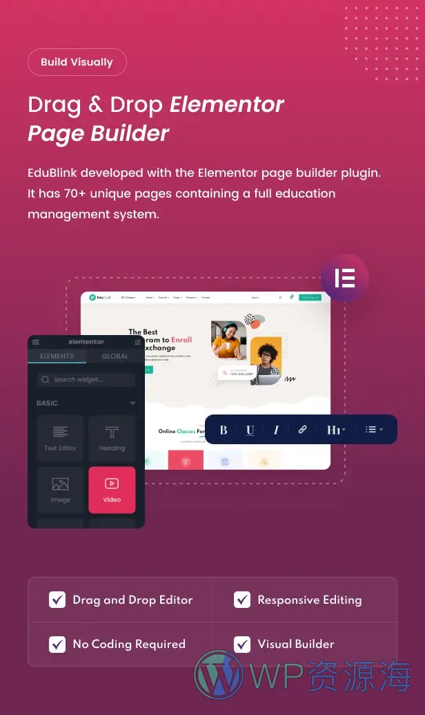 EduBlink-在线课程教育培训网校WordPress主题插图5-WP资源海