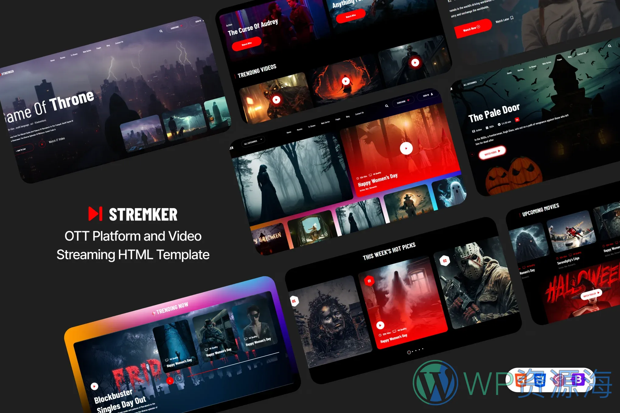 Stremker-超酷炫电影视频流媒体网站HTML模板插图-WP资源海 Stremker-超酷炫电影视频流媒体网站HTML模板插图-WP资源海