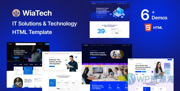 WiaTech-软件开发者IT服务公司网站HTML+React双模板插图-WP资源海