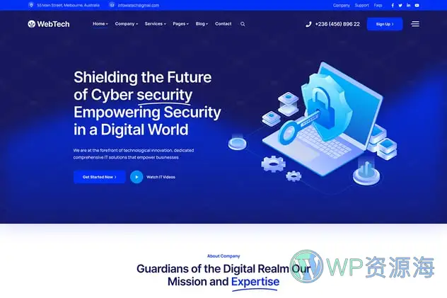 WiaTech-软件开发者IT服务公司网站HTML+React双模板插图3-WP资源海