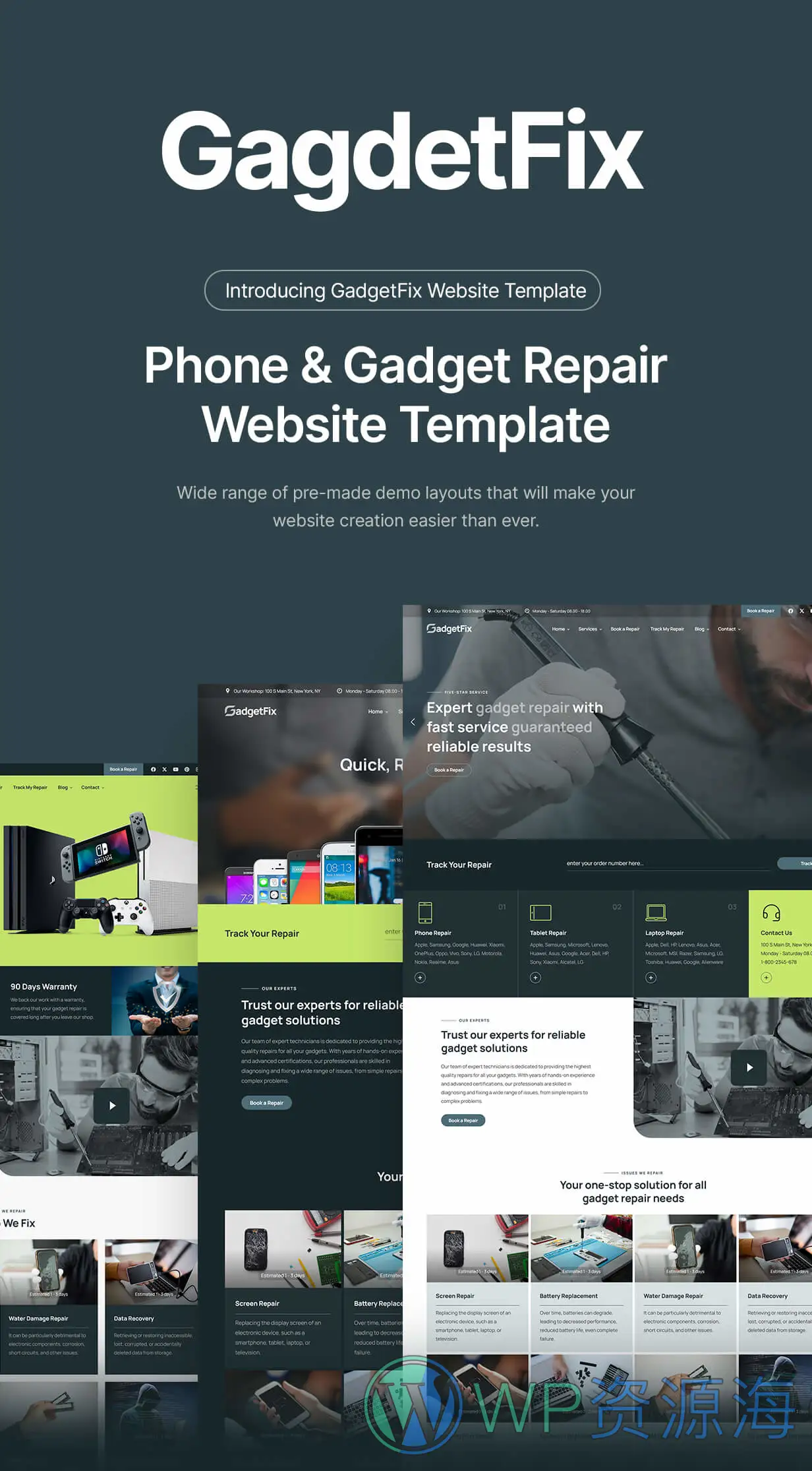 Gadgetfix-手机笔记本电子产品维修网站HTML模板插图2-WordPress资源海