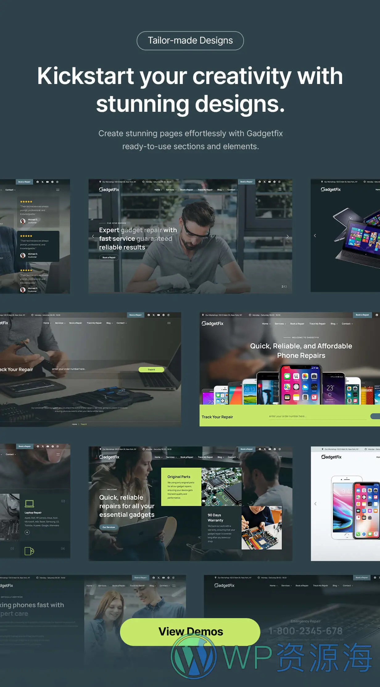 Gadgetfix-手机笔记本电子产品维修网站HTML模板插图3-WordPress资源海