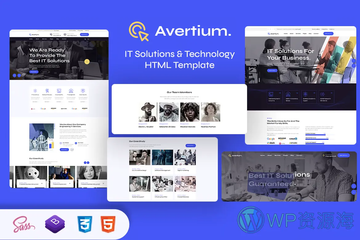 Avertium-网络科技IT公司网站模板HTML+React双版本插图1-WordPress资源海