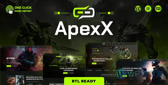 ApexX-超炫酷电子竞技游戏网站模板WordPress主题[更更至v1.0.1]插图-WP资源海