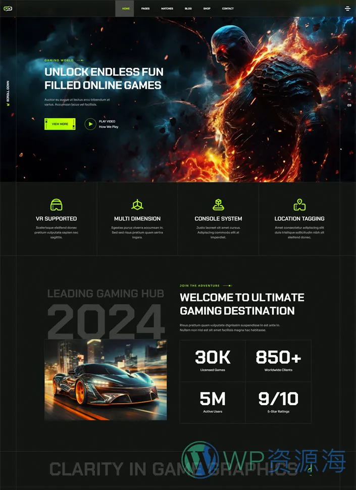 ApexX-超炫酷电子竞技游戏网站模板WordPress主题[更更至v1.0.1]插图1-WordPress资源海