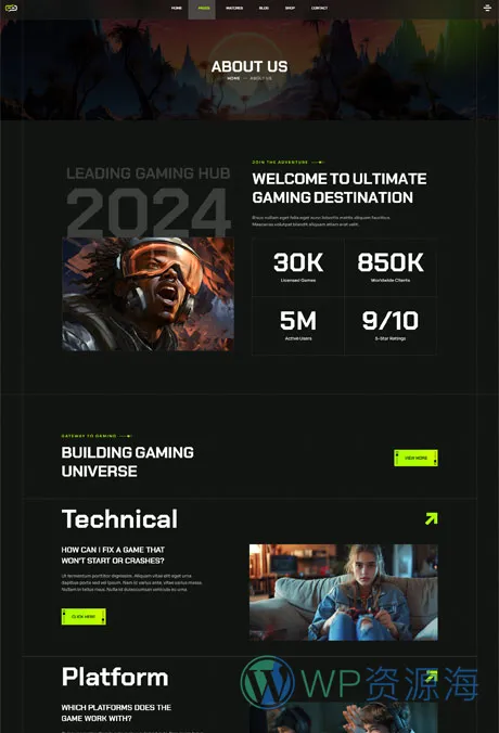 ApexX-超炫酷电子竞技游戏网站模板WordPress主题[更更至v1.0.1]插图8-WordPress资源海