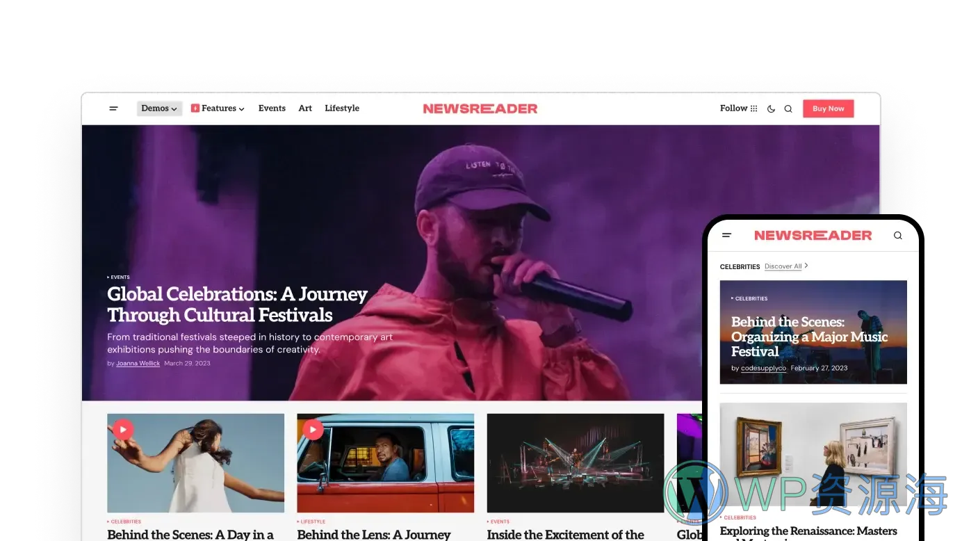 Newsreader-新闻资讯杂志WordPress新媒体主题[更至v1.0.10]插图6-WordPress资源海