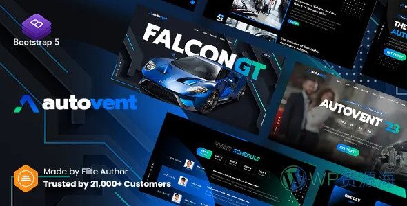 Autovent-专为豪华汽车展览打造的高端网站HTML5模板插图-WordPress资源海