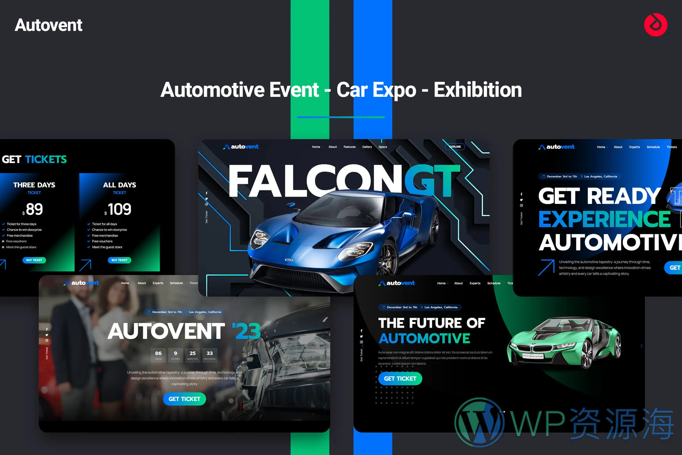 Autovent-专为豪华汽车展览打造的高端网站HTML5模板插图1-WP资源海